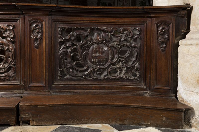 banc de communion / Chapelle Notre-Dame de Bon Secours[Stalle(Uccle)]