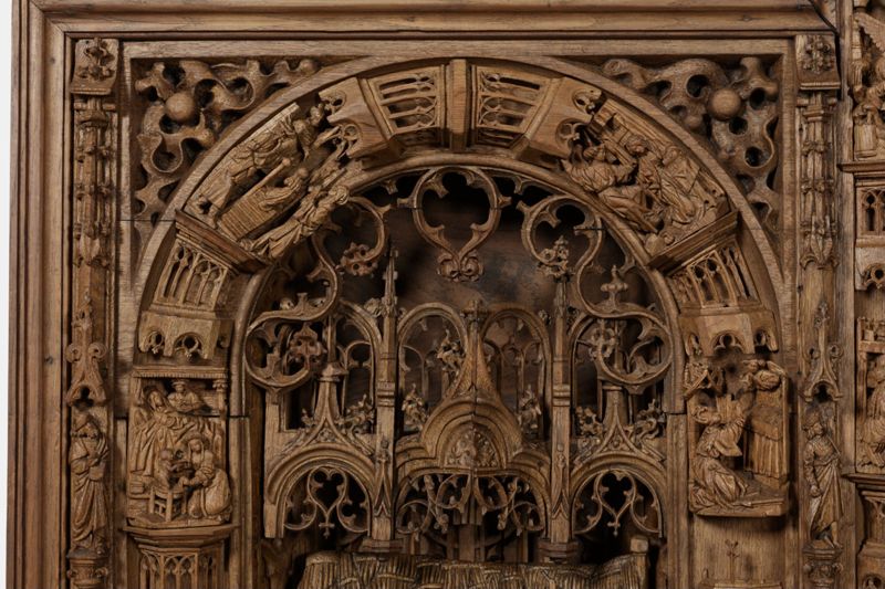 Retable de la Vie de la Vierge : Nativité