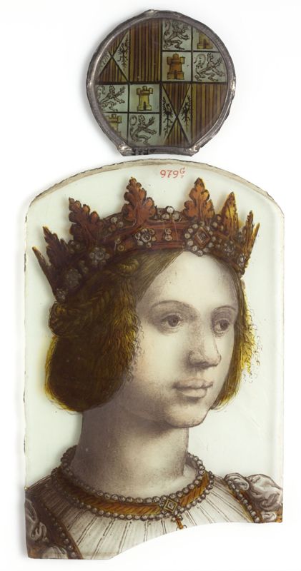 Membre féminin de la Maison de Habsbourg avec armoiries