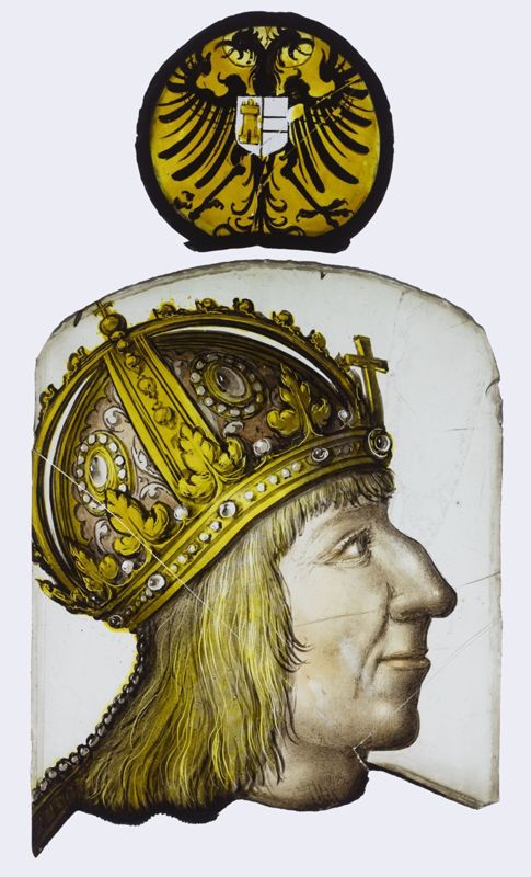 Membre masculin de la Maison de Habsbourg avec armoiries