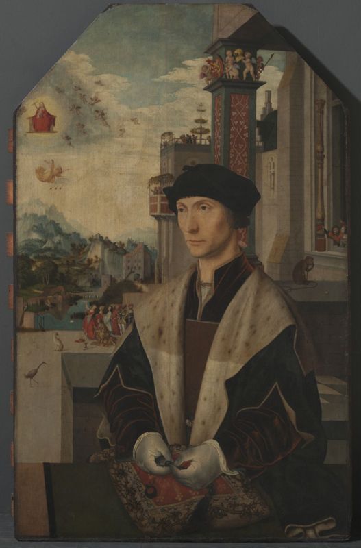 Portret van ridder Abel van de Coulster, raadsheer te 's Gravenhage in 1512