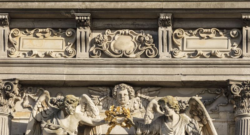 haut-relief / Kerk Sint-Carolus Borromeus[Antwerpen]