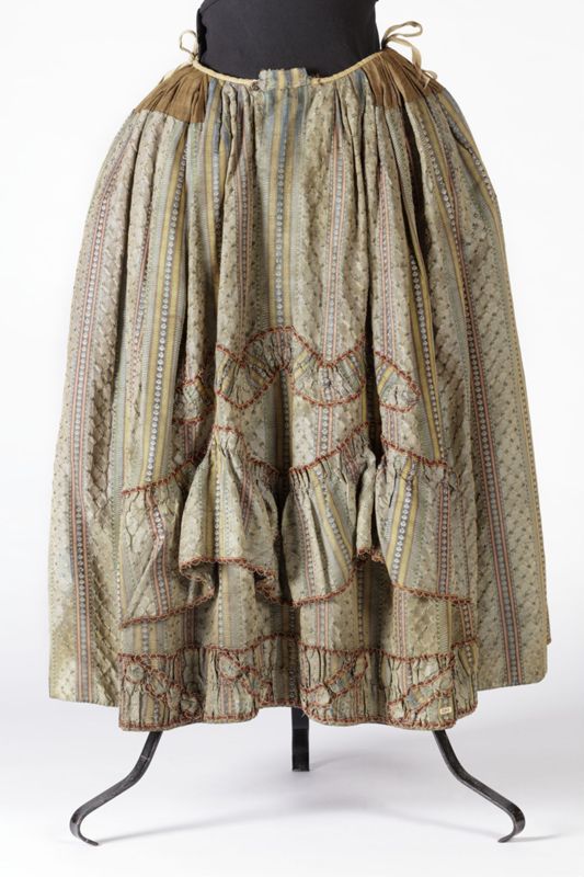 Robe à la française met Watteau-plooien