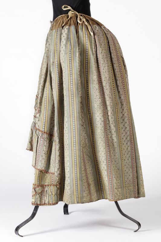 Robe à la française met Watteau-plooien