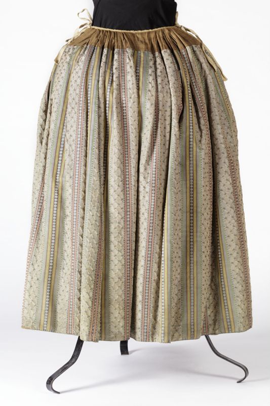 Robe à la française met Watteau-plooien