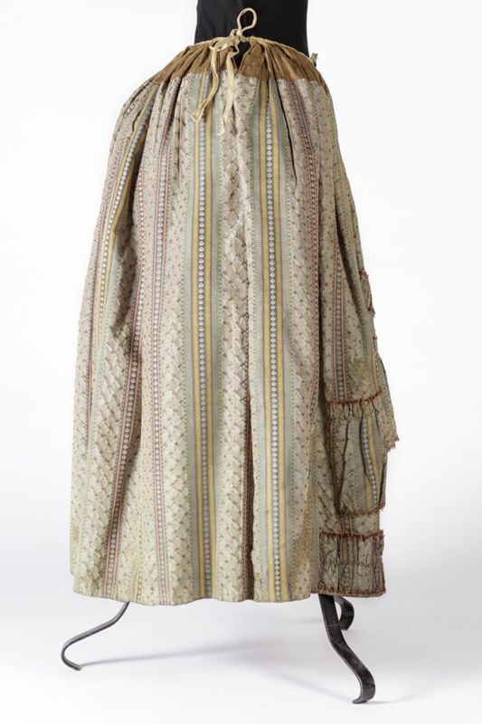 Robe à la française met Watteau-plooien