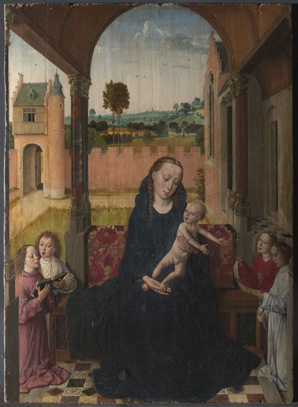 Vierge à l’Enfant sur un trône