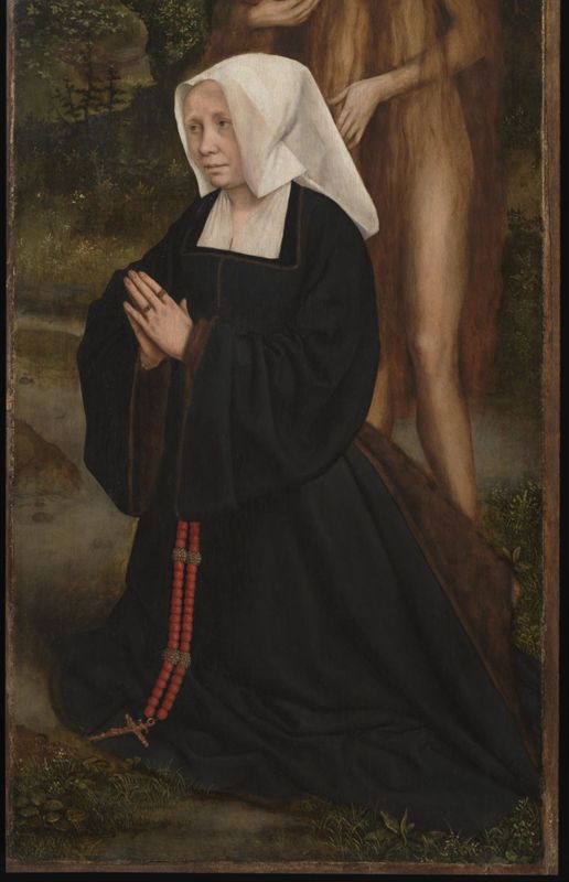 Christus aan het kruis met stichterspaar