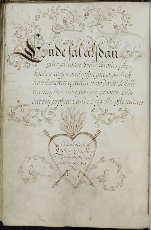 Handboek van de Broederschap van St. Niklaas en St. Maarten te Akkergem binnen Gent