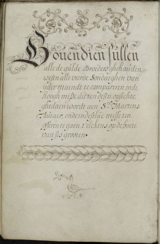 Handboek van de Broederschap van St. Niklaas en St. Maarten te Akkergem binnen Gent