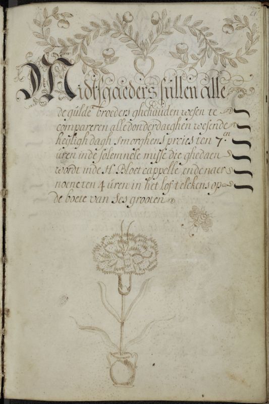 Handboek van de Broederschap van St. Niklaas en St. Maarten te Akkergem binnen Gent