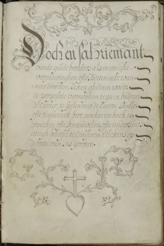Handboek van de Broederschap van St. Niklaas en St. Maarten te Akkergem binnen Gent