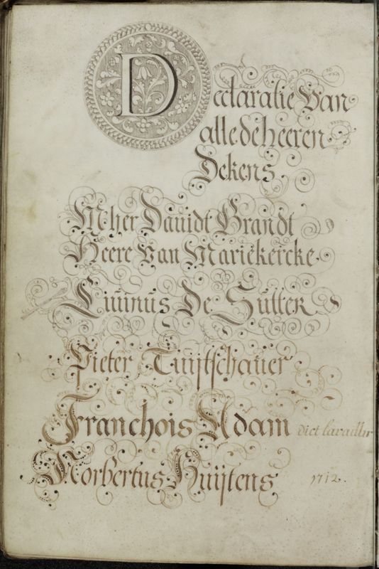 Handboek van de Broederschap van St. Niklaas en St. Maarten te Akkergem binnen Gent