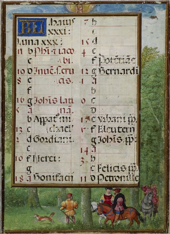 Livre d'heures dit "de Hennessy", usage de Rome