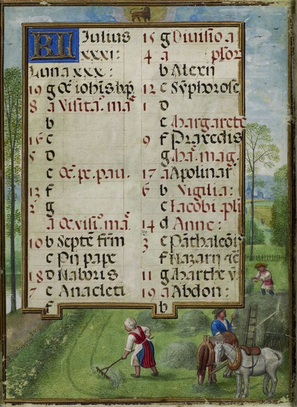Livre d'heures dit "de Hennessy", usage de Rome