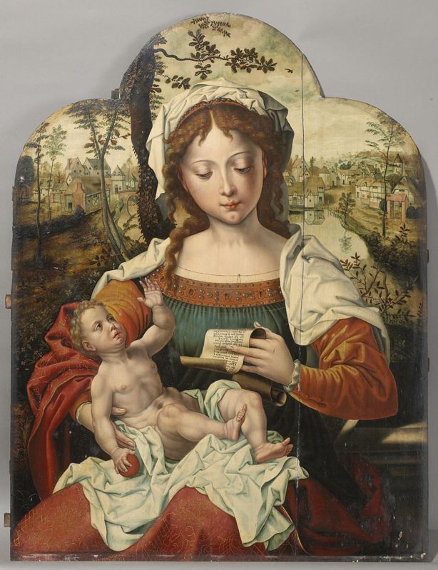 Vierge à l'Enfant lisant