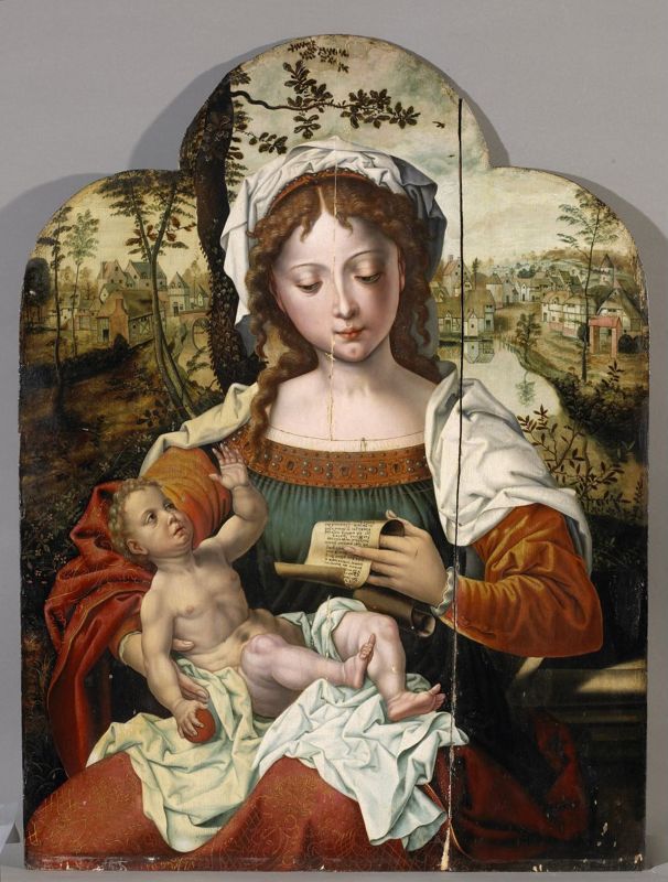 Vierge à l'Enfant lisant