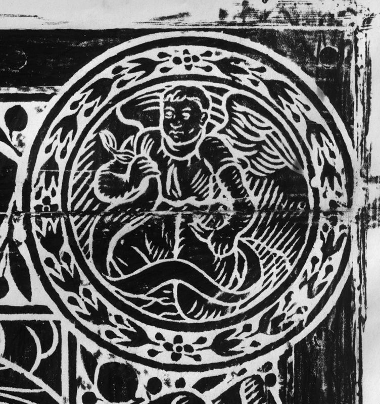 Wrijfprent van grafplaat van Francisco de la Puebla (+ 1577) en echtgenote Marie van Marivoorde (+ 1573) (Brugge, Sint-Jacobskerk)