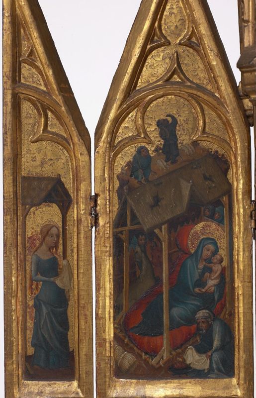 Torenretabel met scènes uit de kindsheid van Christus