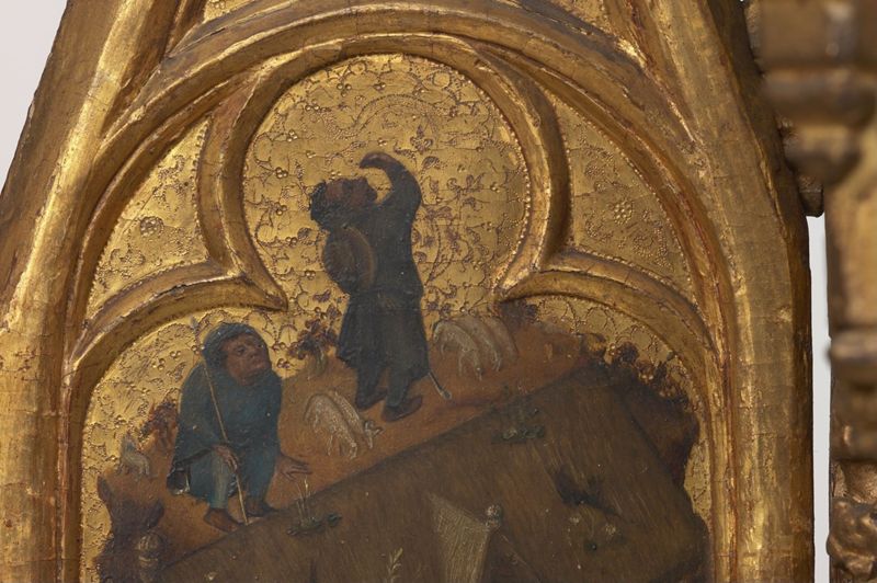 Torenretabel met scènes uit de kindsheid van Christus
