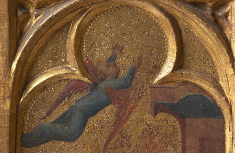 Torenretabel met scènes uit de kindsheid van Christus