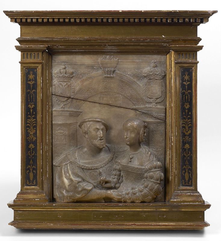 Portretten van Keizer Karel en Isabella van Portugal