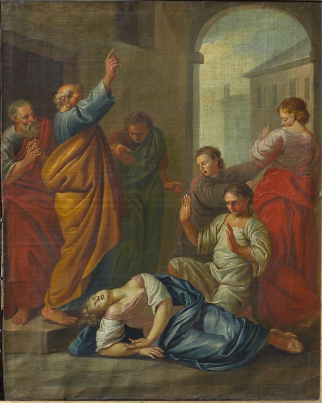 Petrus en Paulus wekken Thabita te Joppe