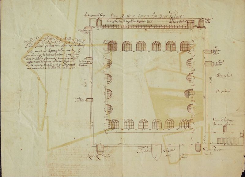Plan van het kloosterpand