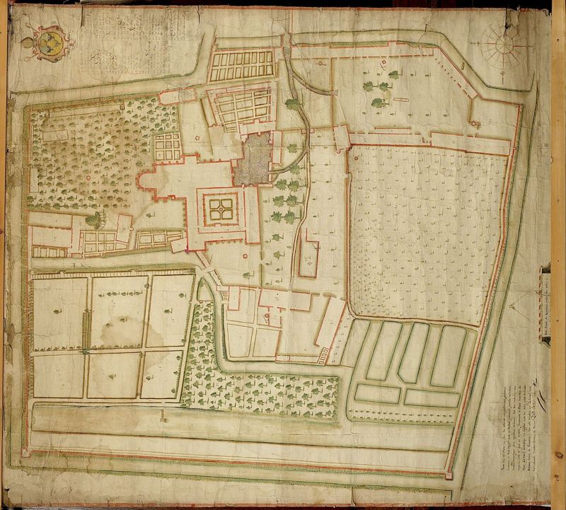 Plan van het abdijdomein
