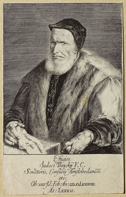 Portret van J. Buyck, Wethouder van Amsterdam
