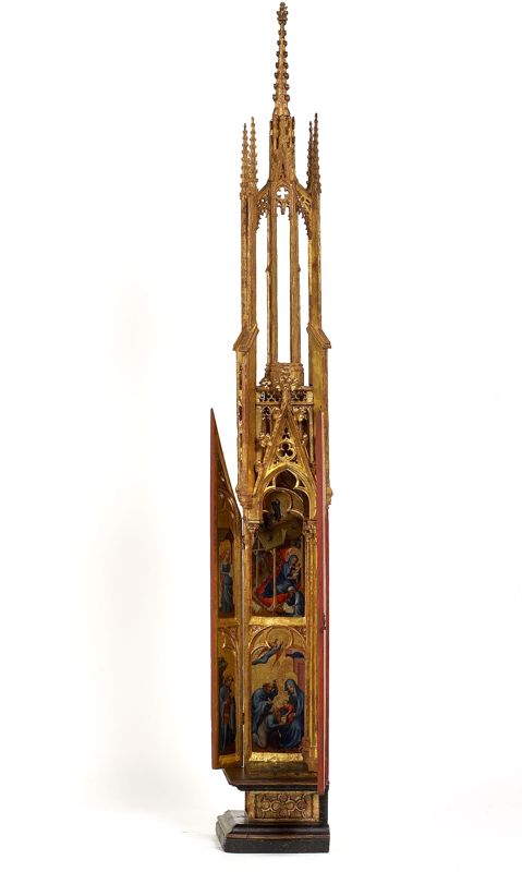 Torenretabel met scènes uit de kindsheid van Christus
