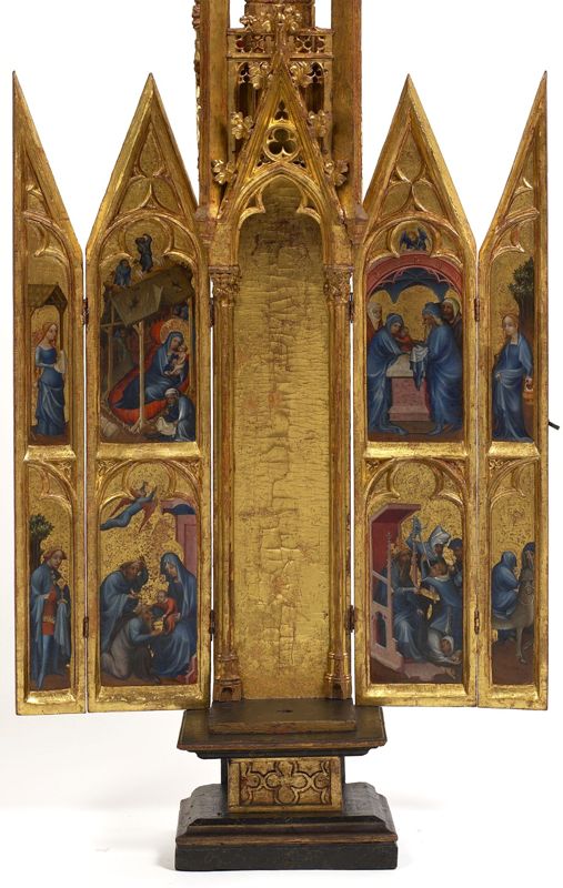 Torenretabel met scènes uit de kindsheid van Christus