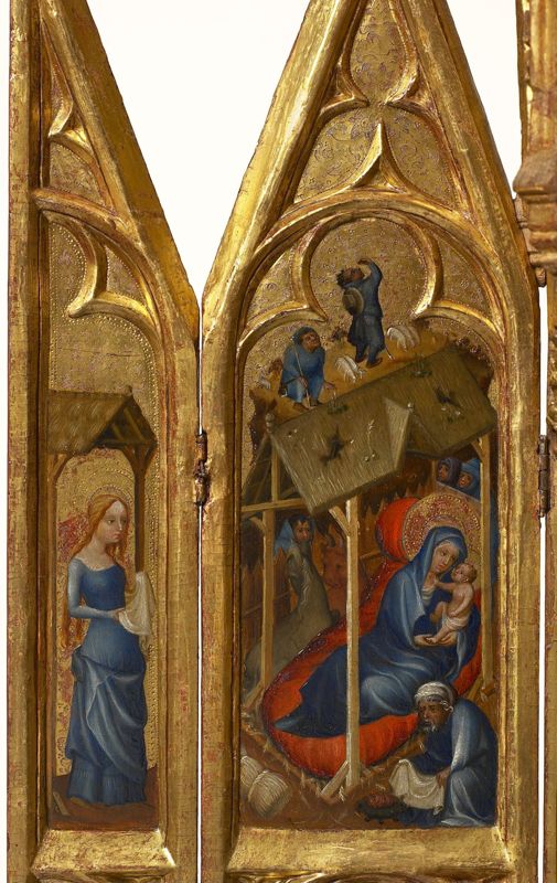 Torenretabel met scènes uit de kindsheid van Christus