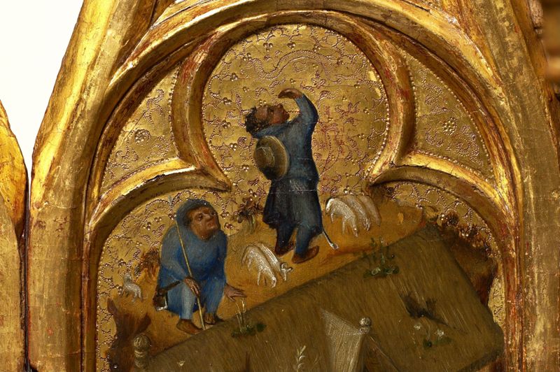 Torenretabel met scènes uit de kindsheid van Christus