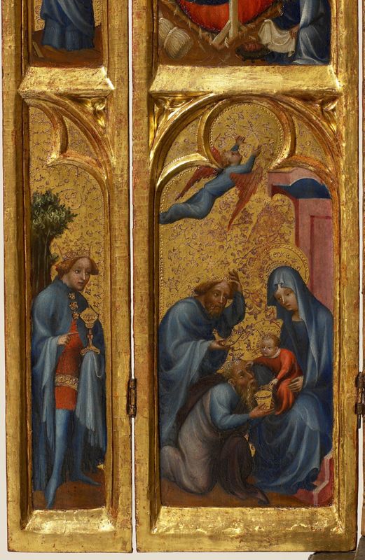 Torenretabel met scènes uit de kindsheid van Christus