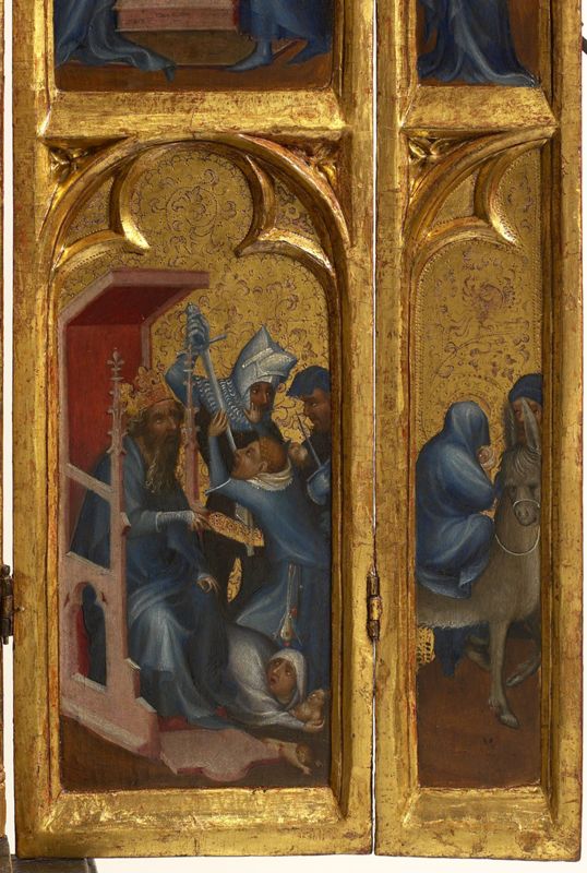 Torenretabel met scènes uit de kindsheid van Christus