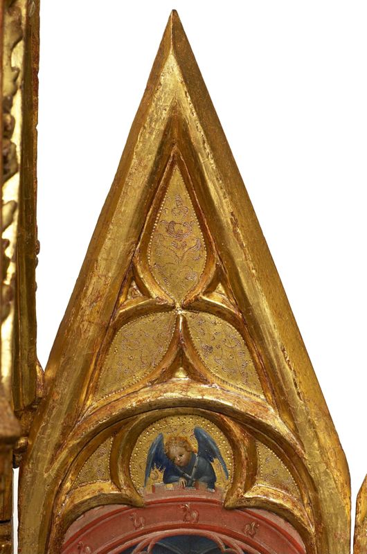 Torenretabel met scènes uit de kindsheid van Christus