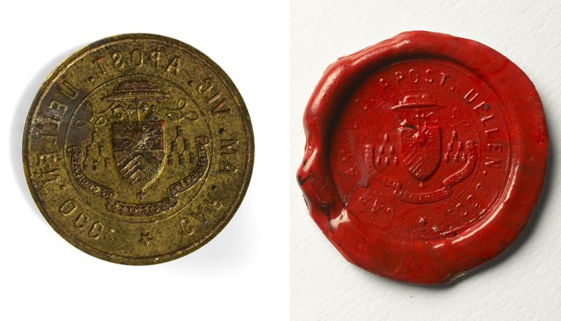Zegel van Carolus Amandus Vanuytven, apostolisch vicaris van Buta