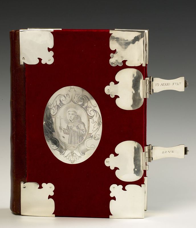 Missale Romanum in boekband met voorstelling van Heilige Franciscus en Heilige Elisabeth