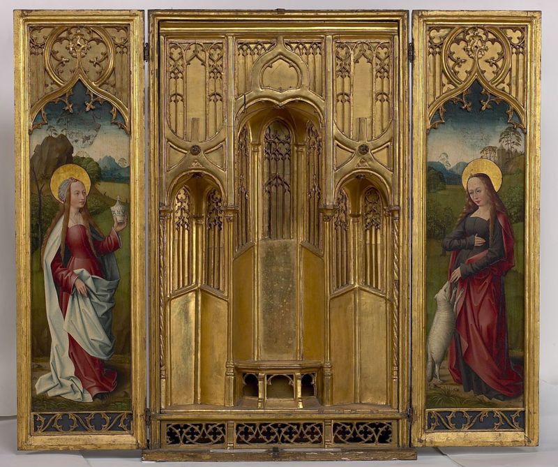 Klein Maria-retabel met heiligen