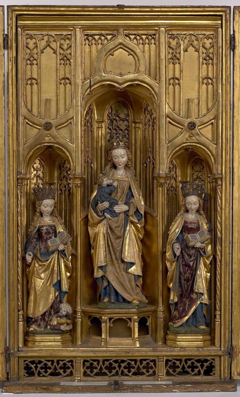 Klein Maria-retabel met heiligen