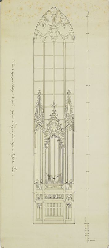 Ontwerp voor orgel op koor