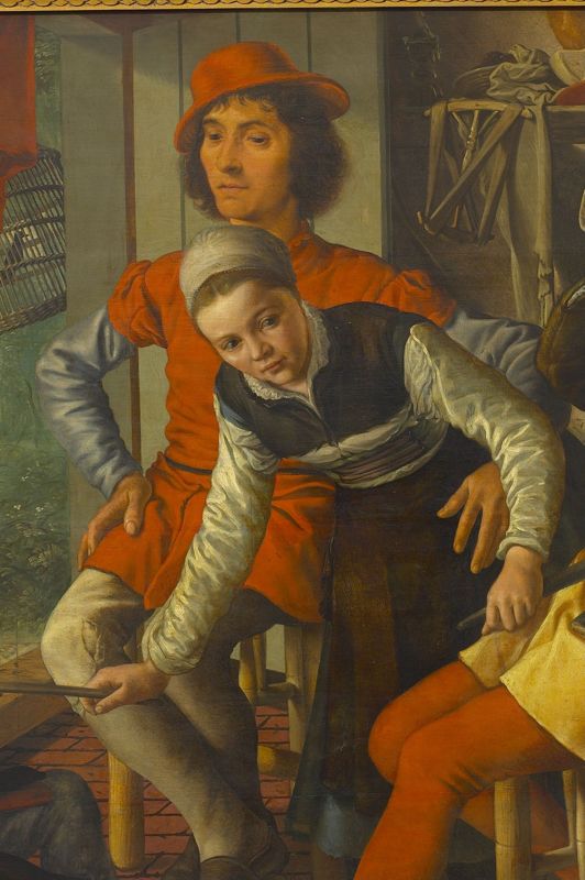 Boerengezelschap bij de haard