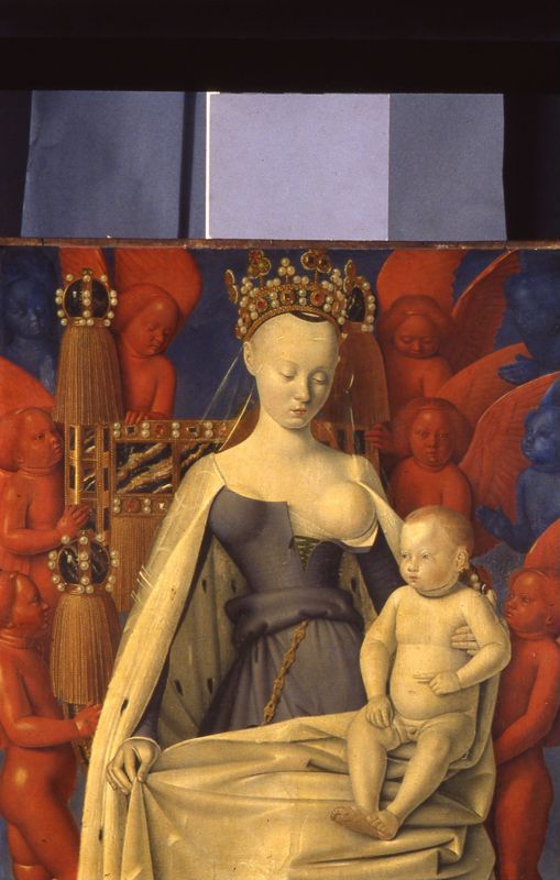 Maria en Jezus, omgeven door seraphijnen en cherubijnen