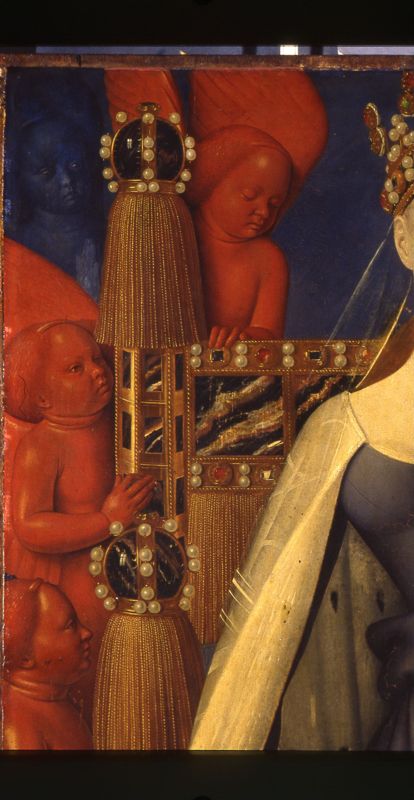 Maria en Jezus, omgeven door seraphijnen en cherubijnen