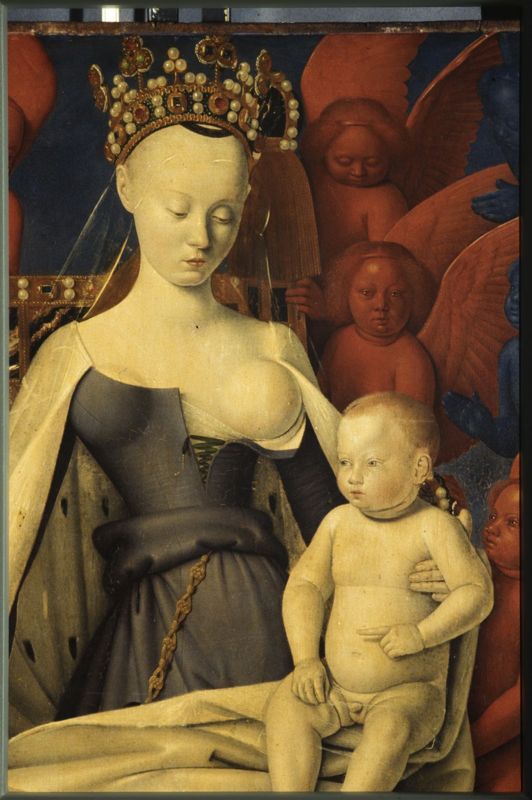Maria en Jezus, omgeven door seraphijnen en cherubijnen