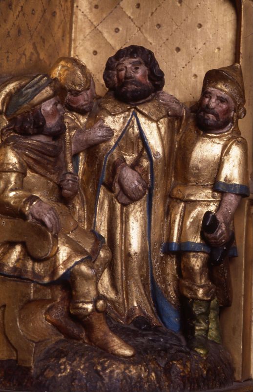 Marteldood van de H. Christophorus en Leden van de Brusselse kolveniersgilde in aanwezigheid van Henri de Dongelberghe en Jérôme vander Noot