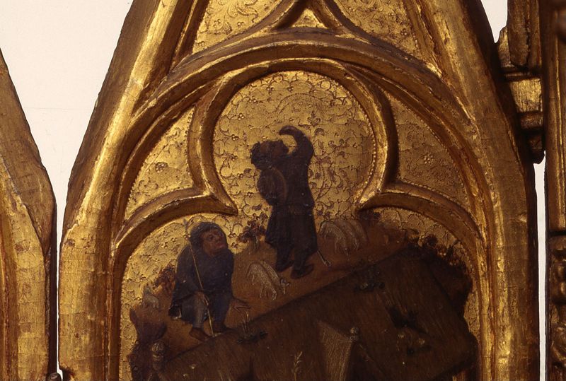 Torenretabel met scènes uit de kindsheid van Christus