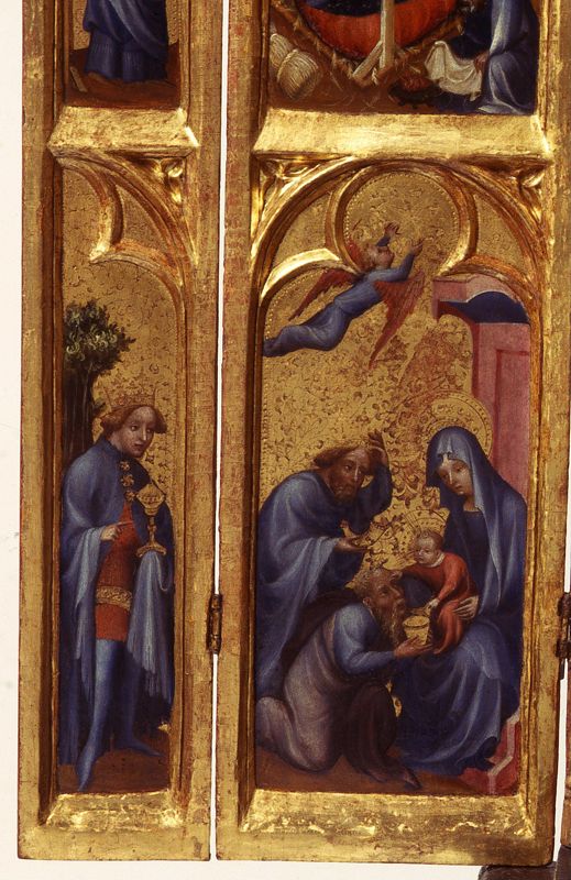 Torenretabel met scènes uit de kindsheid van Christus