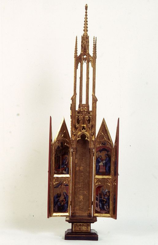 Torenretabel met scènes uit de kindsheid van Christus